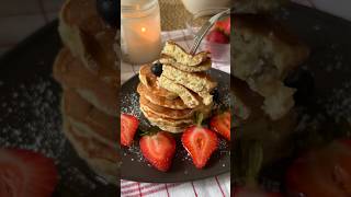 Easy banana 🍌Pancakes ☆ 3 ingredients recipe easyrecipe pancakes dessertideas [upl. by Attenna848]