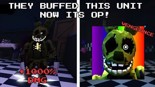 NEW BUFFED AGONIZED SPRINGTRAP vs ENDLESS Five Nights TD [upl. by Dodds45]