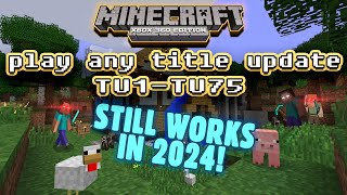 HOW to change your MINECRAFT Xbox 360 version update TU1TU75  WORKING 2024 [upl. by Yesnnyl]