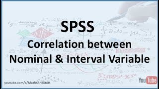 SPSS Calculating a Correlation between a Nominal and an Interval Scaled Variable [upl. by Anillek]