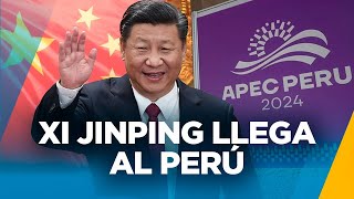 PRESIDENTE DE CHINA XI JINPING LLEGA AL PERÚ PARA FORO APEC [upl. by Helaina]