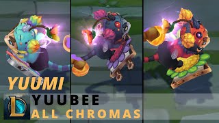 Yuubee Yuumi All Chromas  League of Legends [upl. by Attenoj]