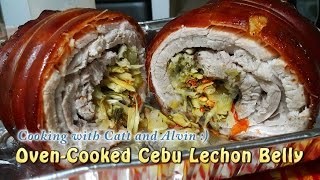 Homemade OvenCooked Cebu Lechon Belly w Eng Subtitle  HungreeCatt Cooks [upl. by Peckham]