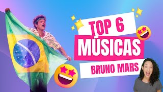 TOP 6 músicas BRUNO MARS [upl. by Kered]