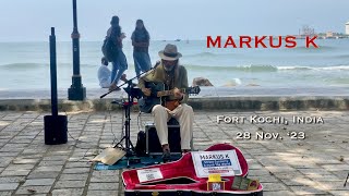 Euro Busker Arrives in Fort Kochi India  A Busker’s Paradise [upl. by Thetis]