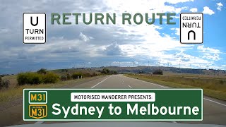 M31  Sydney to Melbourne  Victorian amp NSW M Routes  Casula to Thomastown  Real Time Driving 4K [upl. by Clint]