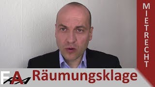 Räumungsklage für Vermieter vom Anwalt erklärt I Rechtsanwalt Bredereck [upl. by Milurd]