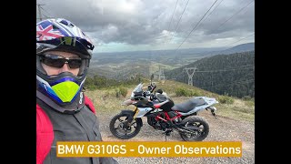 BMW G310GS 2023 Owner Observations [upl. by Ylicec726]