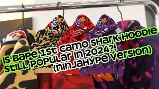 Is Bape 1st Camo Shark Hoodie Still Popular in 2024 I think yes Ninjahype Version QC Haul Review [upl. by Kobylak]