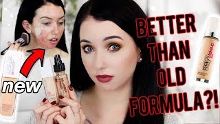 ITS BACKNEW Maybelline SuperStay Foundation First Impression Review amp Demo AcneFair Skin [upl. by Stanislas790]