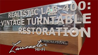 Realistic LAB400 Vintage Turntable Restoration [upl. by Vladi174]