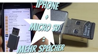 iPhone Speicher mit Micro SD Karte erweitern Dodocool USB Speicherkabel Review [upl. by Siegfried]