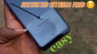 How to Fix Restricted Settings Android 13 amp 14quot [upl. by Horowitz]