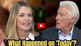 Hot Shocking Richard Gere Censored by Savannah Guthrie What’s She Hiding [upl. by Aan52]