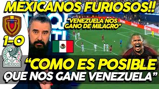 MEXICANOS EXPLOTAN EN VIVO TRAS PERDER ANTE VENEZUELA ¡LO GANARON DE MILAGRO DUELE PERDER [upl. by Vasquez]