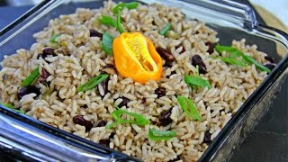 Rice Cooker Jamaican Rice And Peas Recipe [upl. by Stephenie]