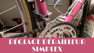 Comment régler un dérailleur avant Simplex [upl. by Tolley822]