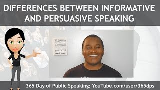 Differences Between Informative and Persuasive Speaking [upl. by Reffotsirhc576]