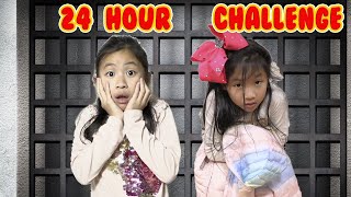 GAME MASTER 24 Hour CHALLENGE SCARY Outdoor PlayHouse [upl. by Locklin]