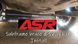 ASR subframe and sway bar install [upl. by Helenka]