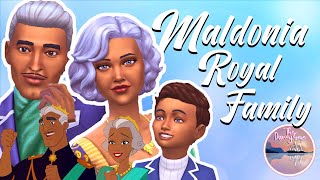 💚 The Maldonia Royal Family 💚  The Disney Save  Create A Sim [upl. by Urdna]