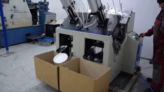 Masina de produs tavite din carton  Cardboard Tray Producing Machine [upl. by Azerila]