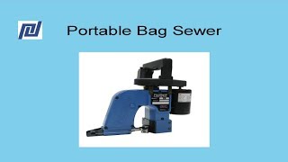 Portable Bag Sewer  Hand Held Bag Stitcher  Fischbein Model F [upl. by Dnalrag]