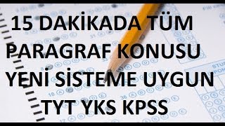 Paragrafta Anlam Paragraf Anlatım Biçimleri TYT YKS KPSS ALES DGS [upl. by Aleacin638]