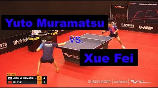 Yuto Muramatsu vs Xue Fei  Full Match  Short Form  R32  WTT Feeder Düsseldorf 2 [upl. by Adah]