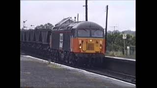 Railways at Barnetby 1997 Heavy freight and semaphores galore [upl. by Aissela]