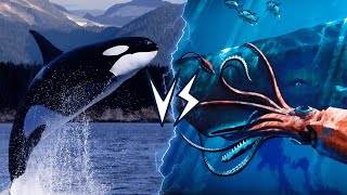 ORCA VS CACHALOTE PredaçõesRelações [upl. by Mancino]