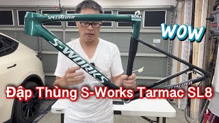 1 Đập Thùng Sườn Xe Đạp Specialized SWorks Tarmac SL8 Đến Từ Vietnam [upl. by Yraek7]