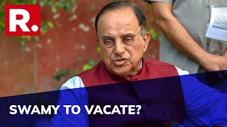 Subramanian Swamy Issues 1st Response As Delhi HC Asks Him To Vacate Bungalow Explains [upl. by Beauregard]