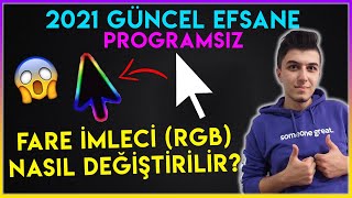 RGB FARE İMLECİ NASIL YAPILIR   ÇOK BASİT 2021  İMLEÇ DEĞİŞTİRME [upl. by Hales]