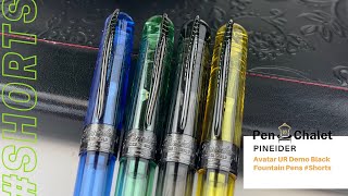 Pineider Avatar UR Demo Black Fountain Pens [upl. by Ayatahs]