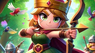 🌳🏹 Queen Archers Forest Adventure 🌲🍃 gaming clashroyale supercell fyp evolution touchdown [upl. by Lemrahc836]