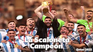 Santi Carosia  La Scaloneta Campeón Video Oficial [upl. by Enellek]