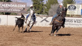 Wickenburg Arizona Team Roping Capital of the World Downtown Arena January 18 2023 [upl. by Adidnere]