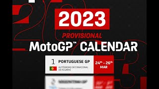 2023 MotoGP™ Provisional Calendar 🗓️  MotoGP2023 [upl. by Pickford]