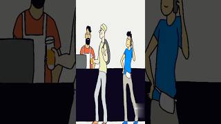 That One Man At Coffee Shop Fart Animation  shorts animation [upl. by Nallek730]