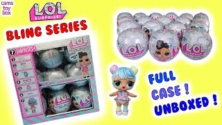 Unboxing LOL SURPRISE DOLLS BLING Series FULL Case NEW TOYS Glitter DOLL [upl. by Eckel390]