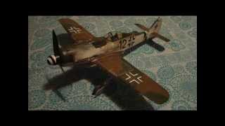 124 FW190D9 by TRUMPETER and 124 Ju87B2 by AIRFIX [upl. by Jobey]