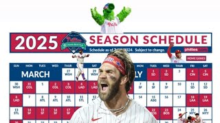 ⚾️ Philadelphia Phillies 2025 Schedule Released [upl. by Thoma]