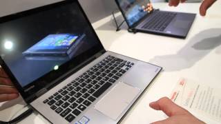 Toshiba Satellite Radius 12  HandsOn  Ekran 4K  Laptop  IFA 2015 [upl. by Neeluj]