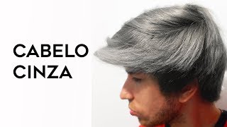 COMO FAZER CABELO CINZA EM CASA [upl. by Namsaj200]