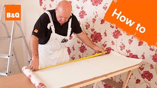 How to hang wallpaper part 3 corners amp obstacles [upl. by Tiana549]