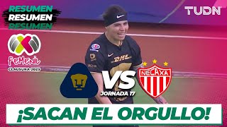 Resumen y goles  Pumas vs Necaxa  CL2023 Femenil  J17  TUDN [upl. by Yren]