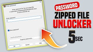 Unlock any Passworded ZIP file in 5 secconds  Recover ZIP File Password  How To Crack ZIP files [upl. by Jemie]