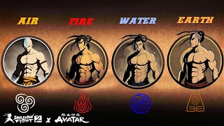 Shadow Elements Benders From Avatar Shadow Fight 2 [upl. by Haldi565]