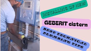 How to install Geberit Wall Hung Toilet  install Geberit cistern [upl. by Nicole]